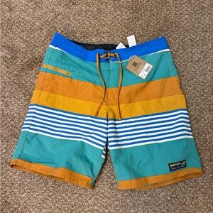 Patagonia Men's Multicolor Wavefarer Board Shorts 31 NWT 19”